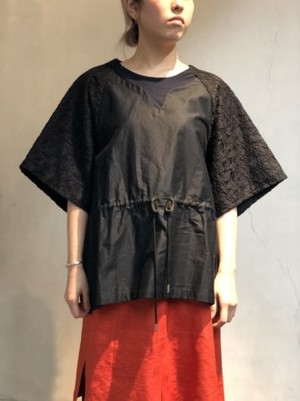 【NON TOKYO】LACE SLEEVE PULLOVER
