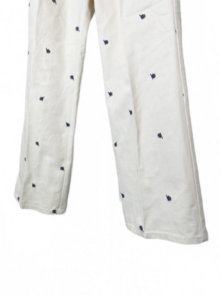 NON TOKYO(ノントーキョー) FLOWER EMBROIDERY TUCK PANTS