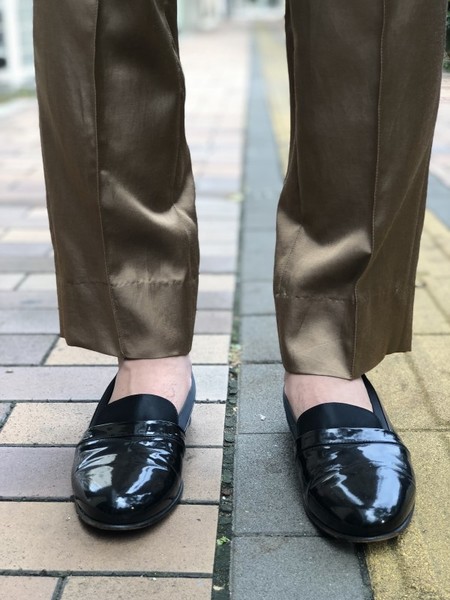 【Décor du tissu】Rayon Tapered Easy Pants