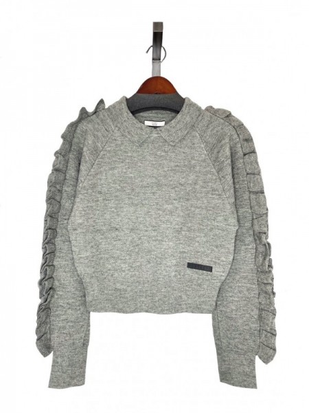 NON TOKYO(ノントーキョー) RUFFLED SLEEVE KNIT