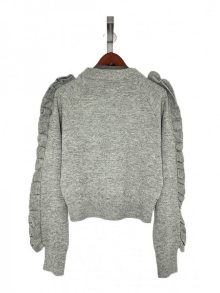 NON TOKYO(ノントーキョー) RUFFLED SLEEVE KNIT