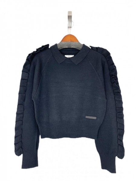 NON TOKYO(ノントーキョー) RUFFLED SLEEVE KNIT