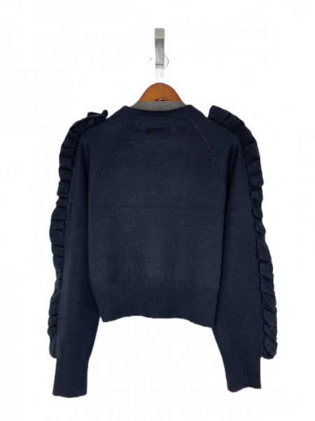 NON TOKYO(ノントーキョー) RUFFLED SLEEVE KNIT