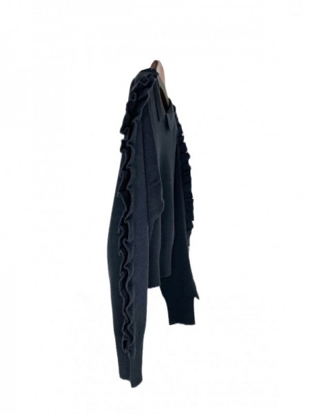 NON TOKYO(ノントーキョー) RUFFLED SLEEVE KNIT
