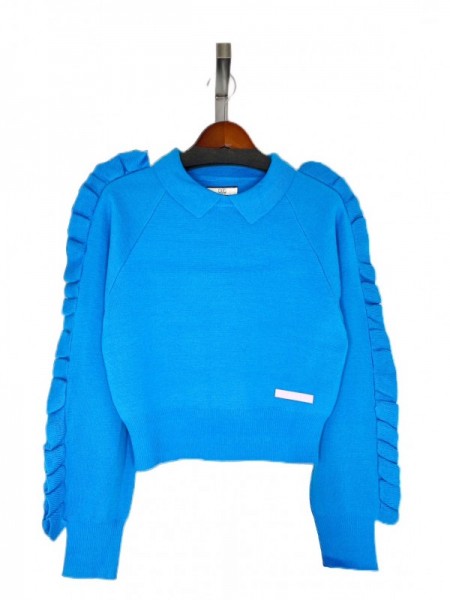 NON TOKYO(ノントーキョー) RUFFLED SLEEVE KNIT