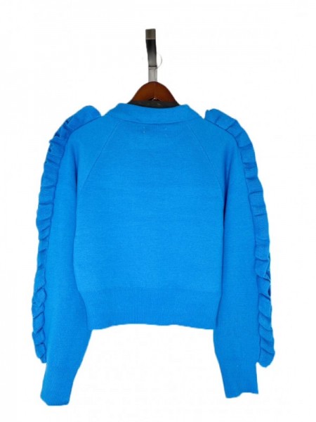 NON TOKYO(ノントーキョー) RUFFLED SLEEVE KNIT