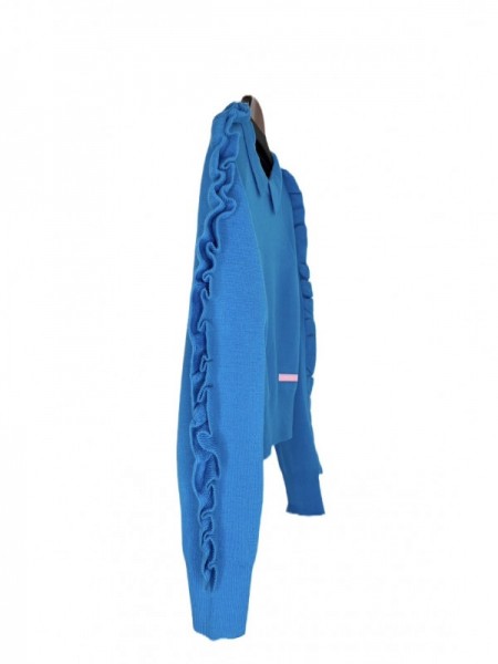 NON TOKYO(ノントーキョー) RUFFLED SLEEVE KNIT