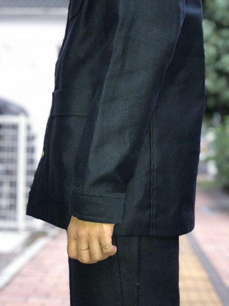 【Décor du tissu】Color stitch coverall jacket