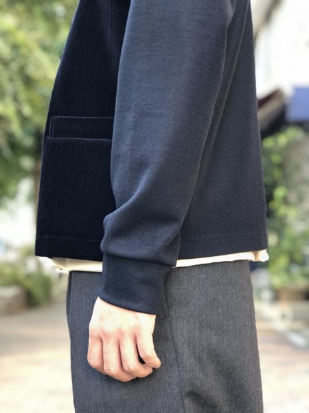 【UMBER】Wool zip cardigan
