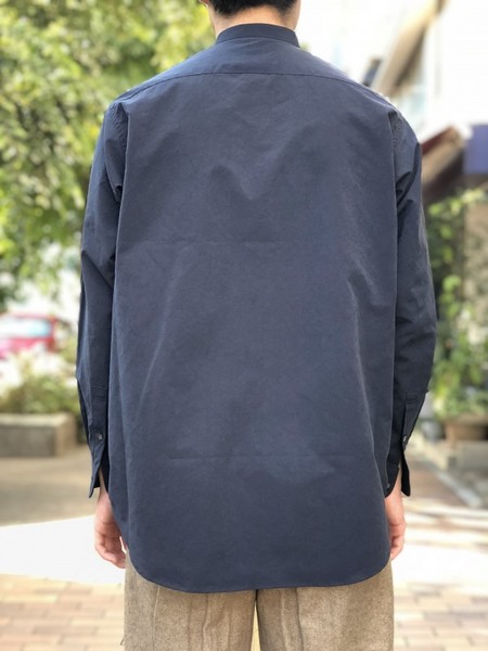 【UMBER】Stand-collar shirt
