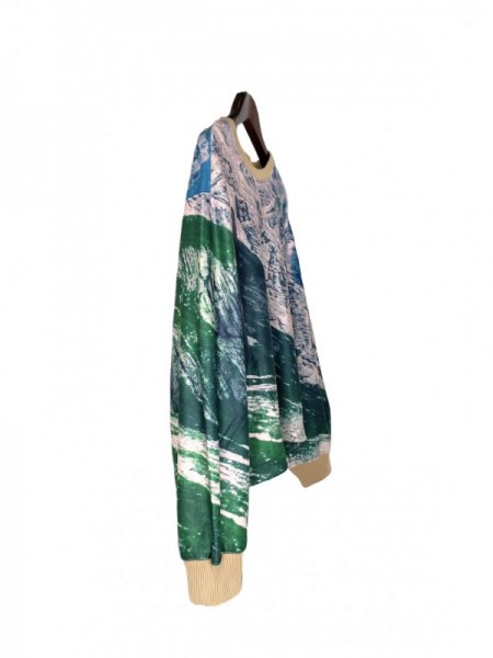 NON TOKYO(ノントーキョー) PRINT FLEECE PULLOVER TOP
