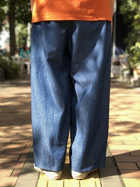 【banal chic bizarre】 Two-tone 3TAC Wide pants
