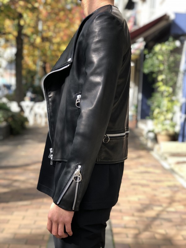 banal chic bizarre】LEATHER RIDERS JACKET | Taking a lesson from